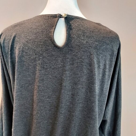 Soft Surroundings Toujours Jersey Knit Grey Jumpsuit Size Lg - Picture 9 of 11